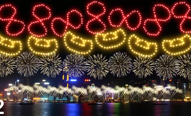 The illustration picture of the firework display, Photo source: HKJC