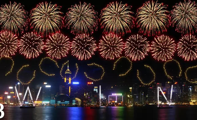 The illustration picture of the firework display, Photo source: HKJC