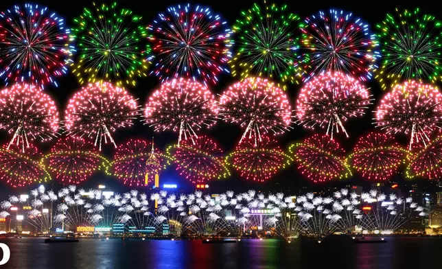 The illustration picture of the firework display, Photo source: HKJC