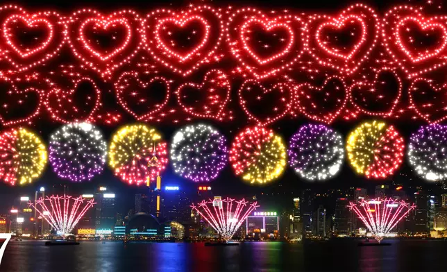 The illustration picture of the firework display, Photo source: HKJC