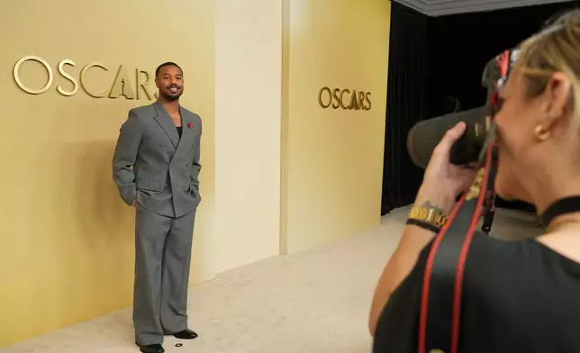 Michael B. Jordan arrives at the 98th Academy Awards Oscar nominees luncheon on Tuesday, Feb. 10, 2026, at the Beverly Hilton Hotel in Beverly Hills, Calif. (Photo by Jordan Strauss/Invision/AP)