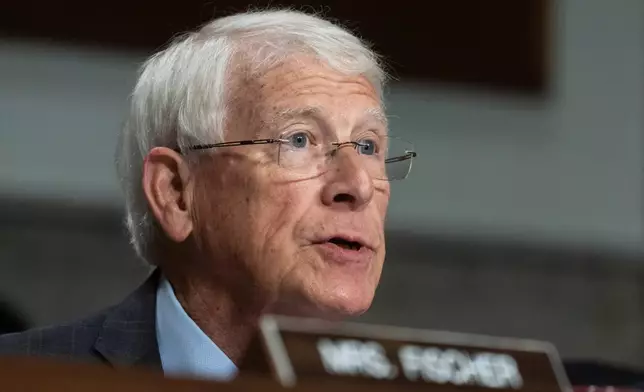 FILE - Senate Armed Services Committee Chairman Roger Wicker, R-Miss., questions witnesses during a hearing on Capitol Hill, June 10, 2025, in Washington. (AP Photo/Manuel Balce Ceneta, File)