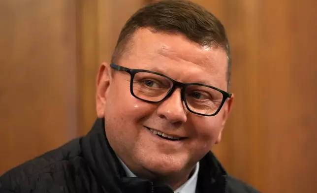 Valerii Zaluzhnyi, Ukraine's ambassador to the United Kingdom, speaks with The Associated Press in London on Feb. 2, 2026. (AP Photo/Frank Augstein)