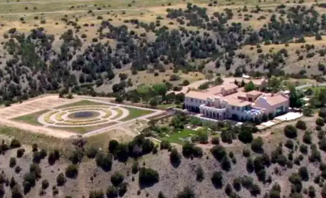FILE - Jeffrey Epstein's Zorro Ranch is seen on July 8, 2019, in Stanley, N.M. (KRQE via AP, File)