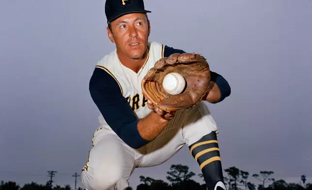 FILE - Pittsburgh Pirates infielder Bill Mazeroski is pictured in 1967. (AP Photo/File