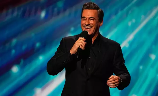 Actor, Jon Hamm hosts the NFL Honors award show, Thursday, Feb. 5, 2026, in San Francisco. (AP Photo/Charlie Riedel)