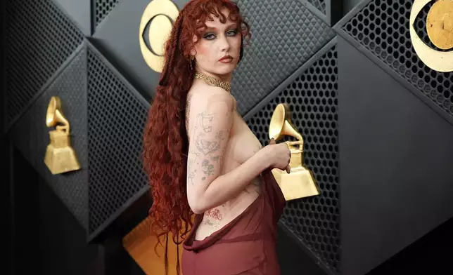 Chappell Roan arrives at the 68th annual Grammy Awards on Sunday, Feb. 1, 2026, in Los Angeles. (Photo by Jordan Strauss/Invision/AP)