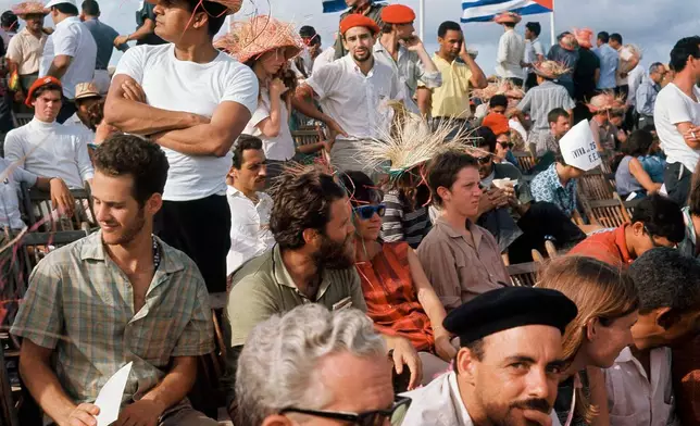 FILE - Baseball fans at Havana' s stadium for a game on July 26, 1964 in Cuba. (AP Photo, File)
