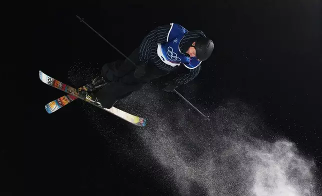 Norway's Birk Ruud competes during the men's freestyle skiing big air qualifications at the 2026 Winter Olympics, in Livigno, Italy, Sunday, Feb. 15, 2026. (AP Photo/Julia Demaree Nikhinson)