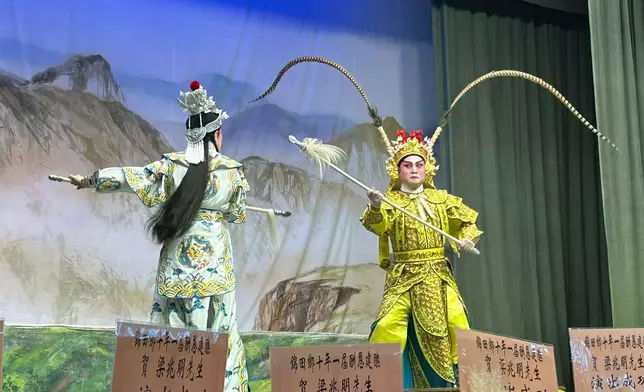 Besides innovative Cantonese opera performance, Loong Koon-tin would perform in traditional Cantonese opera, Sun Kung Hei, which is performed for the deities. Photo by Bastille Post
