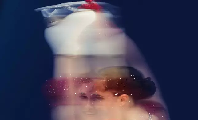 Isabeau Levito of the United States competes during the women's short program figure skating at the 2026 Winter Olympics, in Milan, Italy, Feb. 17, 2026. (AP Photo/Francisco Seco, File)