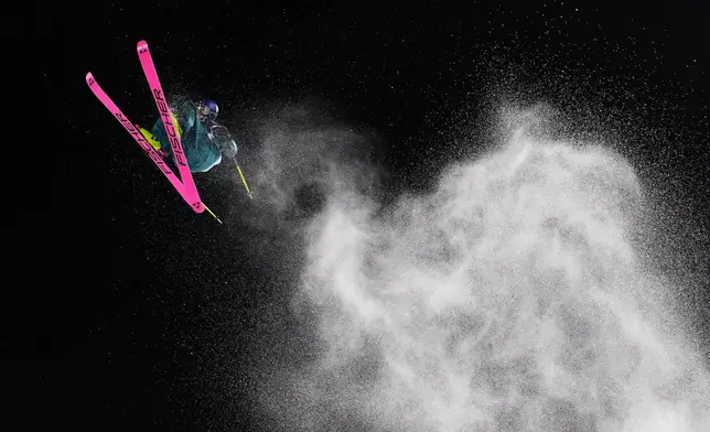 Switzerland's Mathilde Gremaud competes in the women's freestyle skiing big air qualifications at the 2026 Winter Olympics, in Livigno, Italy, Feb. 14, 2026. (AP Photo/Lindsey Wasson, File)