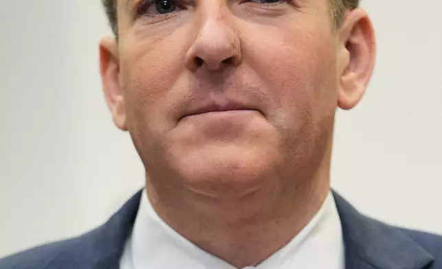 Environmental Protection Agency director Lee Zeldin speaks during an event with President Donald Trump to announce the EPA will no longer regulate greenhouse gases, in the Roosevelt Room of the White House, Thursday, Feb. 12, 2026, in Washington. (AP Photo/Evan Vucci)