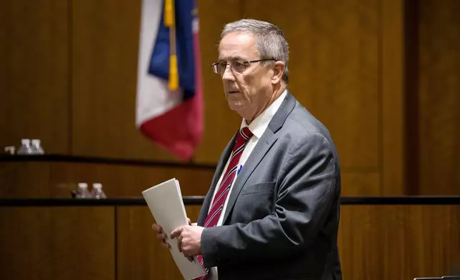 Utah County Attorney Jeff Gray stands during a hearing on the shooting of conservative activist Charlie Kirk in 4th District Court, in Provo, Utah, Tuesday, Feb. 3, 2026. (Trent Nelson/The Salt Lake Tribune via AP, Pool)