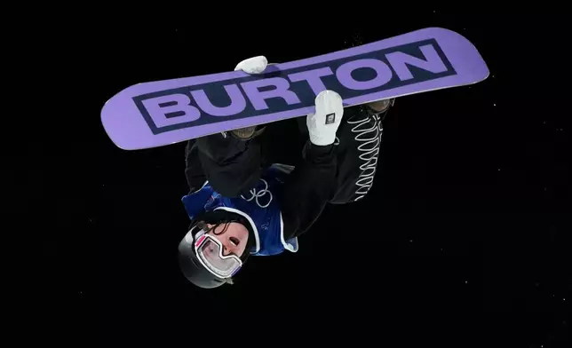 New Zealand's Campbell Melville Ives competes during the men's snowboarding halfpipe finals at the 2026 Winter Olympics, in Livigno, Italy, Friday, Feb. 13, 2026. (AP Photo/Julia Demaree Nikhinson)