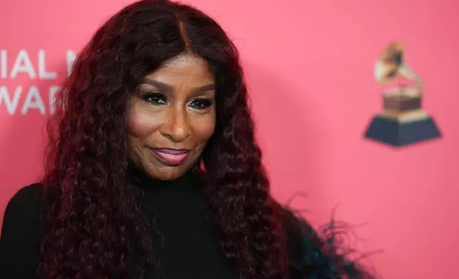 Chaka Khan arrives at the Recording Academy's Special Merit Awards on Saturday, Jan. 31, 2026, at the Wilshire Ebell Theatre in Los Angeles. (Photo by Richard Shotwell/Invision/AP)