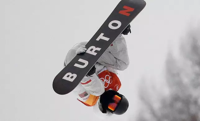 FILE -Shaun White, of the United States, jumps during the men's halfpipe finals at the 2018 Winter Olympics in Pyeongchang, South Korea, Feb. 14, 2018. (AP Photo/Lee Jin-man, File)