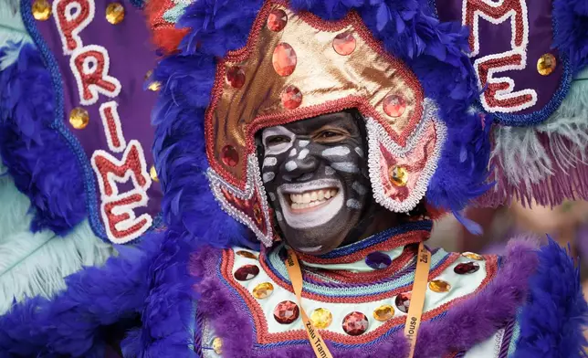 Zulu Tramps parade on Mardi Gras Day in New Orleans, Tuesday, Feb. 17, 2026. (AP Photo/Matthew Hinton)