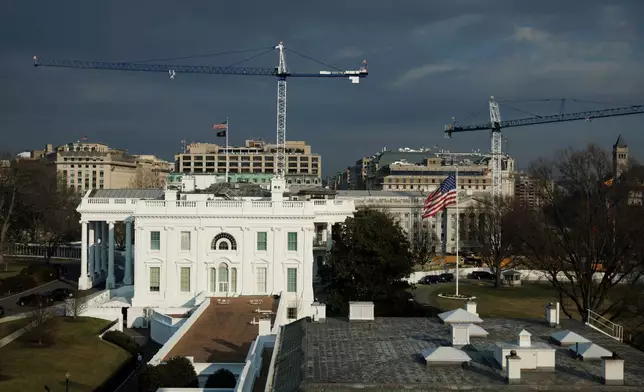 The White House is viewed from the Old Eisenhower Executive Office Building on the White House campus Wednesday, Feb. 25, 2026, in Washington. (AP Photo/Tom Brenner)