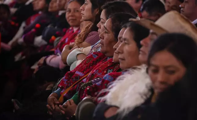 Chiapas State Indigenous attend Mexico Supreme Court special session in Tenejapa, Chiapas State, Mexico, Thursday, Feb. 26, 2026. (AP Photo/Isabel Mateos)