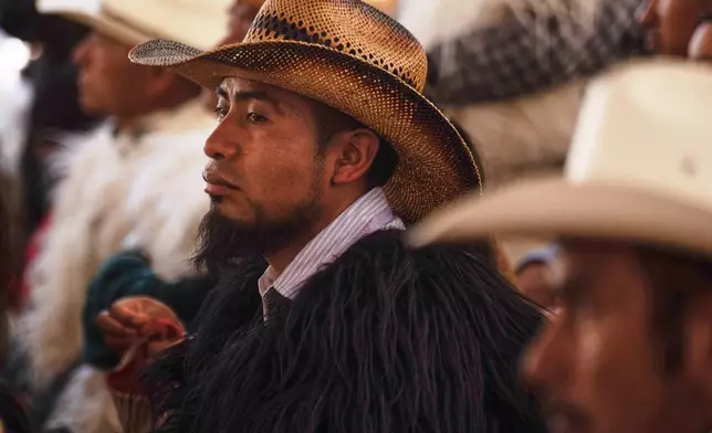 Chiapas State Indigenous attend a Mexico Supreme Court special session in Tenejapa, Chiapas State, Mexico, Thursday, Feb. 26, 2026. (AP Photo/Isabel Mateos)