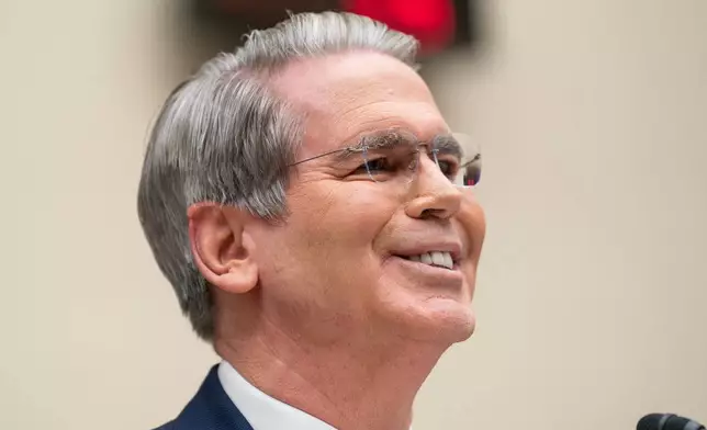 Secretary of the Treasury Scott Bessent speaks during a House Financial Services Committee hearing on Capitol Hill in Washington, Wednesday, Feb. 4, 2026. (AP Photo/Nathan Howard)