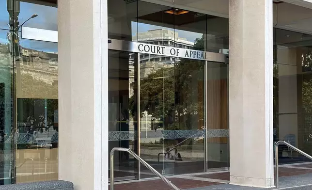 The Court of Appeal in Wellington, New Zealand, is photographed on Wednesday, Feb. 11, 2026. (AP Photo/Charlotte Graham-McLay)