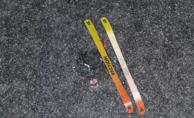 Norway's Tormod Frostad competes during the men's freestyle skiing big air finals at the 2026 Winter Olympics, in Livigno, Italy, Tuesday, Feb. 17, 2026. (AP Photo/Lindsey Wasson)