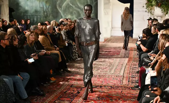 A model walks the runway during the Ralph Lauren Fall/Winter 2026 fashion show as part of New York Fashion Week, Tuesday, Feb. 10, 2026, in New York. (Photo by Evan Agostini/Invision/AP)
