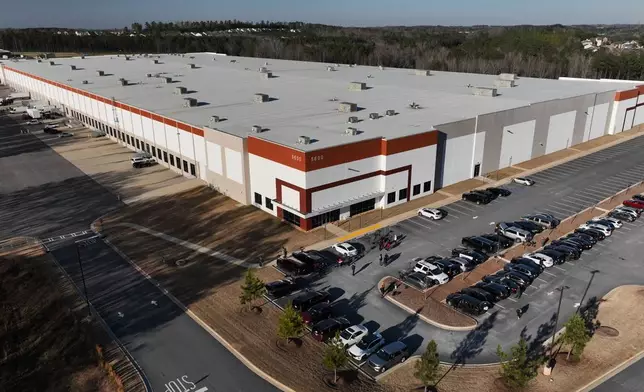 The Fulton County Election Hub and Operation Center, is seen Wednesday, Jan. 28, 2026, in Union City, Ga, near Atlanta, as FBI agents search at the main election facility. (AP Photo/Mike Stewart)