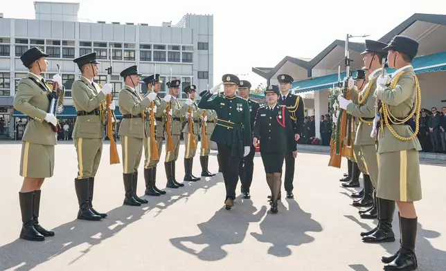 Commissioner of Customs and Excise reviews Hong Kong Customs passing-out parade  Source: HKSAR Government Press Releases