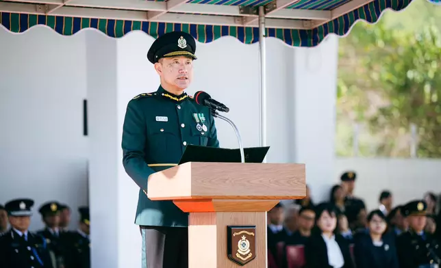 Commissioner of Customs and Excise reviews Hong Kong Customs passing-out parade  Source: HKSAR Government Press Releases