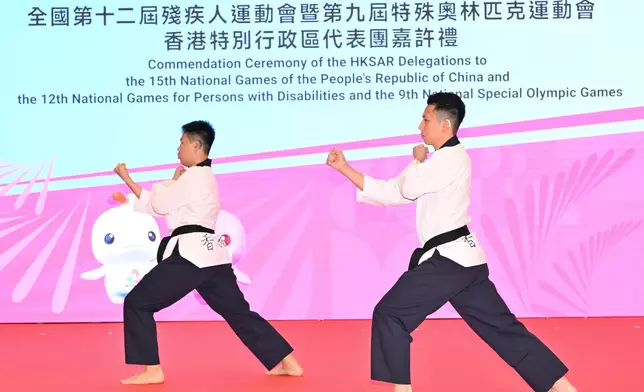 CE officiates at commendation ceremony for HKSAR Delegations to 15th National Games, 12th National Games for Persons with Disabilities and 9th National Special Olympic Games of People's Republic of China (with photos/video) Source: HKSAR Government Press Releases