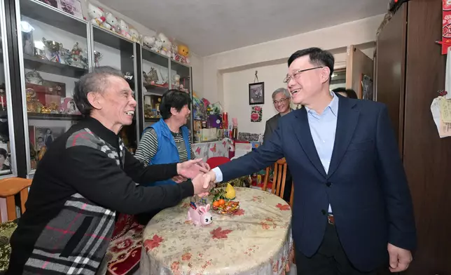 Principal Officials of HKSAR Government commence year-end household visits across 18 districts  Source: HKSAR Government Press Releases