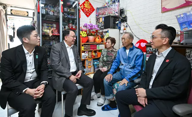 Principal Officials of HKSAR Government commence year-end household visits across 18 districts  Source: HKSAR Government Press Releases