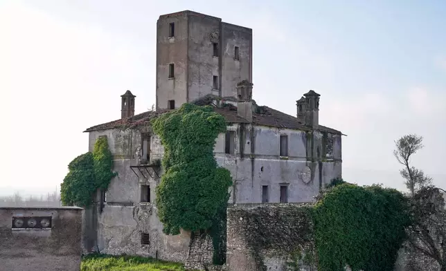 View of the farmhouse at the Degemar Quarry near Tivoli, Italy, 35 kilometers east of Rome, where 17th-century Baroque architect Gian Lorenzo Bernini selected travertine for the colonnade of St. Peter's Square, is shown on Friday, Feb. 13, 2026. (AP Photo/Gregorio Borgia)