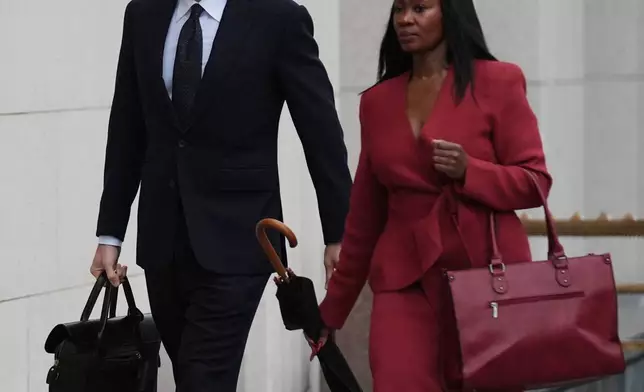 Adam Mosseri, CEO of Instagram, arrives in court to testify in a landmark social media case that seeks to hold tech companies responsible for harms to children, Wednesday, Feb. 11, 2026, in Los Angeles. (AP Photo/Damian Dovarganes)