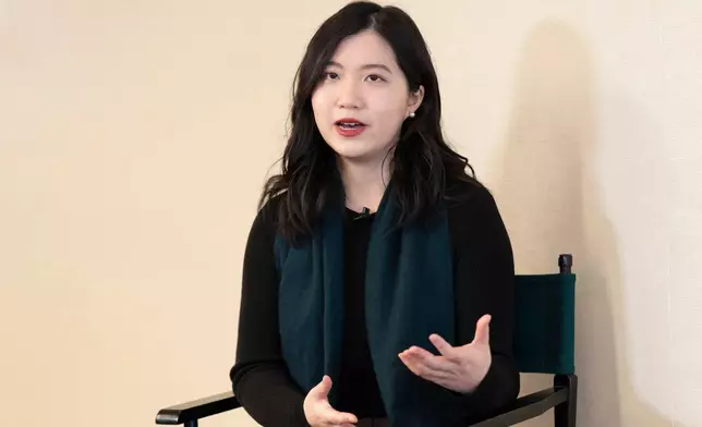 Hong Kong activist in exile Anna Kwok speaks in Washington, Friday, Feb. 27, 2026. (AP Photo)