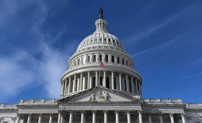 The U.S. Capitol is photographed Friday, Jan. 30, 2026, in Washington. (AP Photo/Rahmat Gul)