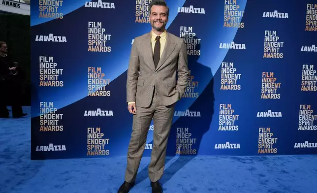 Wagner Moura arrives at the Film Independent Spirit Awards on Sunday, Feb. 15, 2026, at the Hollywood Palladium in Los Angeles. (Photo by Jordan Strauss/Invision/AP)