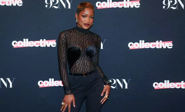 Actor Keke Palmer from "The 'Burbs" cast poses backstage following a screening at The 92nd Street Y on Monday, Feb. 2, 2026, in New York. (Photo by Andy Kropa/Invision/AP)