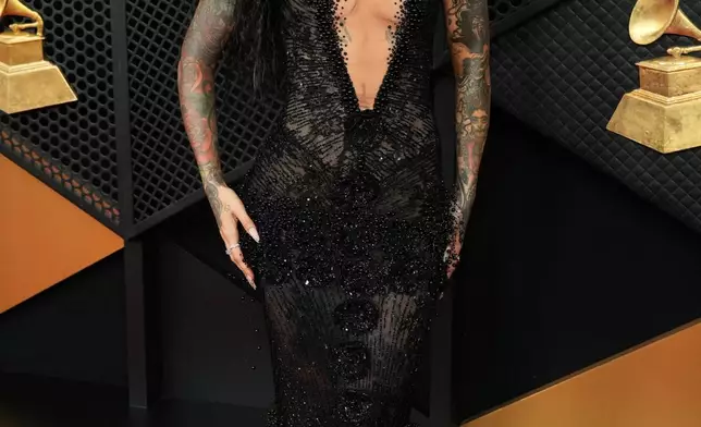 Kehlani arrives at the 68th annual Grammy Awards on Sunday, Feb. 1, 2026, in Los Angeles. (Photo by Jordan Strauss/Invision/AP)