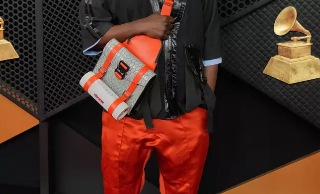 will.i.am arrives at the 68th annual Grammy Awards on Sunday, Feb. 1, 2026, in Los Angeles. (Photo by Jordan Strauss/Invision/AP)