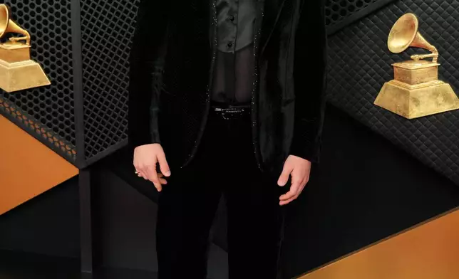 Benson Boone arrives at the 68th annual Grammy Awards on Sunday, Feb. 1, 2026, in Los Angeles. (Photo by Jordan Strauss/Invision/AP)