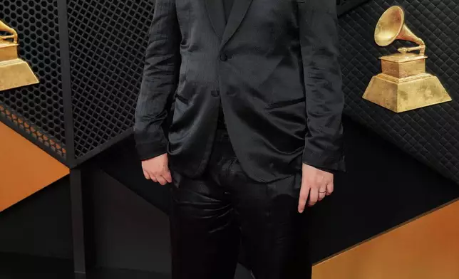 Noah Kahan arrives at the 68th annual Grammy Awards on Sunday, Feb. 1, 2026, in Los Angeles. (Photo by Jordan Strauss/Invision/AP)