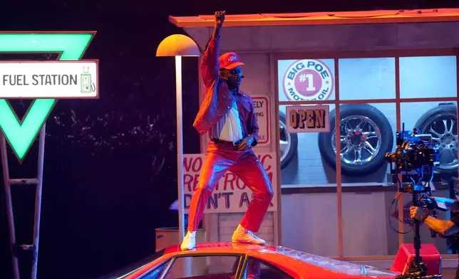Tyler, The Creator performs during the 68th annual Grammy Awards on Sunday, Feb. 1, 2026, in Los Angeles. (AP Photo/Chris Pizzello)
