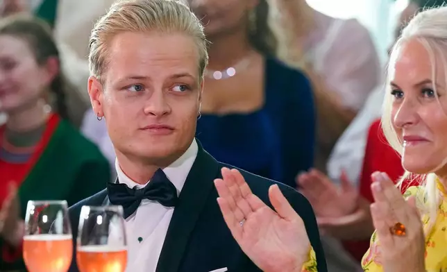 FILE - Norway's Marius Borg Hoiby and Crown Princess Mette-Marit in Oslo, June 16, 2022. (Lise Aserud/NTB via AP, File)