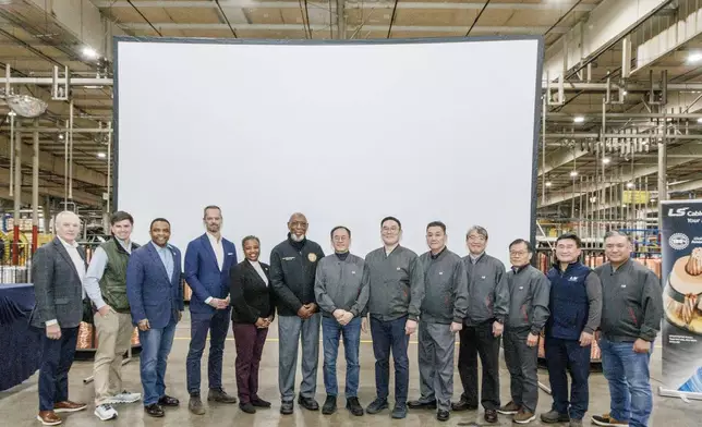Bob Pike, President, Carolinas Gateway Partnership; Tate Mayo, Mayor of Tarboro; U.S. Congressman Don Davis; North Carolina Department of Commerce Secretary Lee Lilley; North Carolina Senator Kandie Smith; North Carolina State Representative Shelly Willingham; Gisu Kim, Regional President of North America, LS Cable &amp; System, Ltd.; Bon-Kyu Koo, President &amp; CEO of LS C&amp;S; Sangho Lee, CFO of LS C&amp;S; Hyun Chung, CEO of Gaon Cable; Taewon Son, CEO of LS Cable &amp; System USA; Brian Hansoo Jo, Plant Director, LSCUS Tarboro; and Patrick Y. Shim, Managing Director, LS C&amp;S