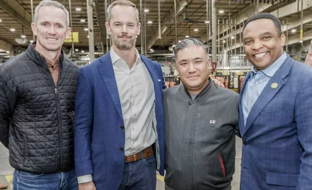 Roger Murry (Akin Gump), Sec. Lee Lilley (North Carolina Department of Commerce), Patrick Y. Shim (LS Cable &amp; System), and Rep. Don Davis (U.S. House of Representatives)