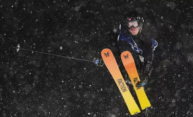 Norway's Tormod Frostad competes during the men's freestyle skiing big air finals at the 2026 Winter Olympics, in Livigno, Italy, Tuesday, Feb. 17, 2026. (AP Photo/Gregory Bull)